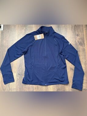 Asics Navy Athletic Full-Zip Jacket